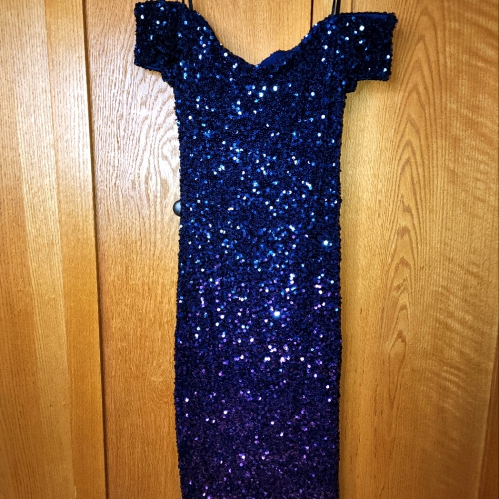 Premier Amour Ombre sequence dress size 10